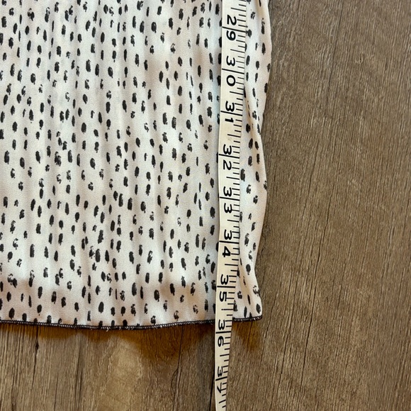 ZARA- Cream and Black Polka Dot Skirt- Size Large - Picture 5 of 5